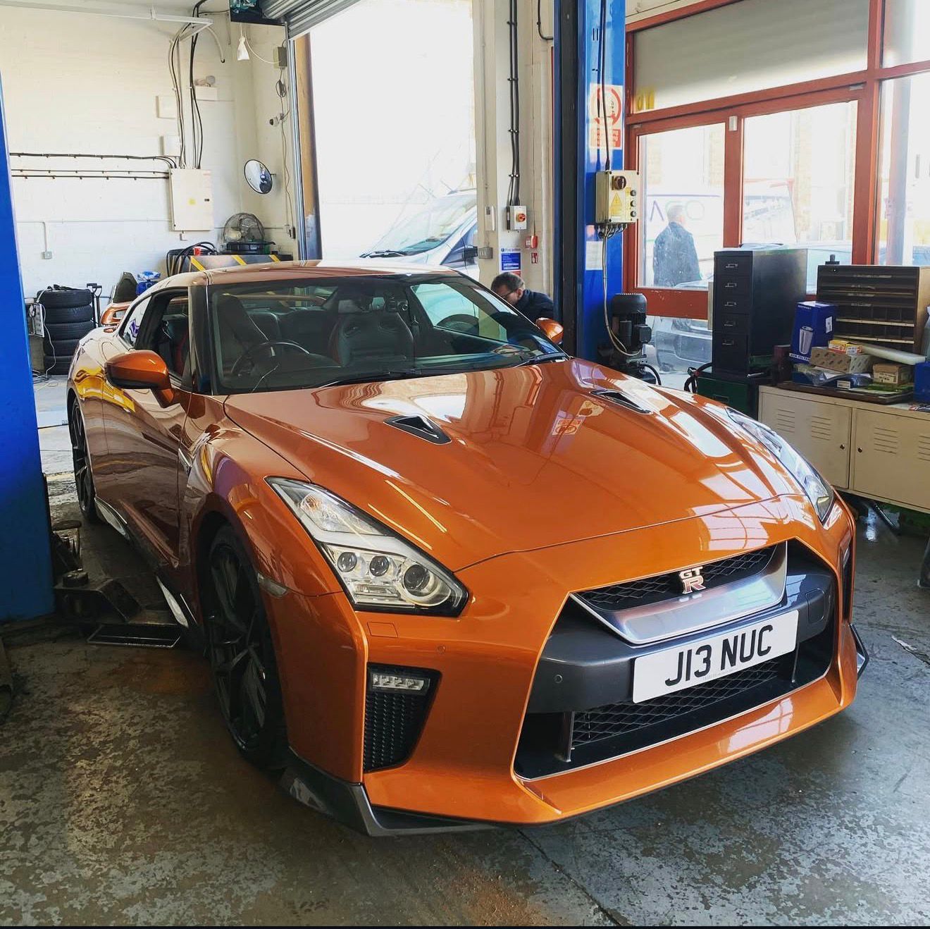 Nissan GT-R in the Ignite Autos workshop